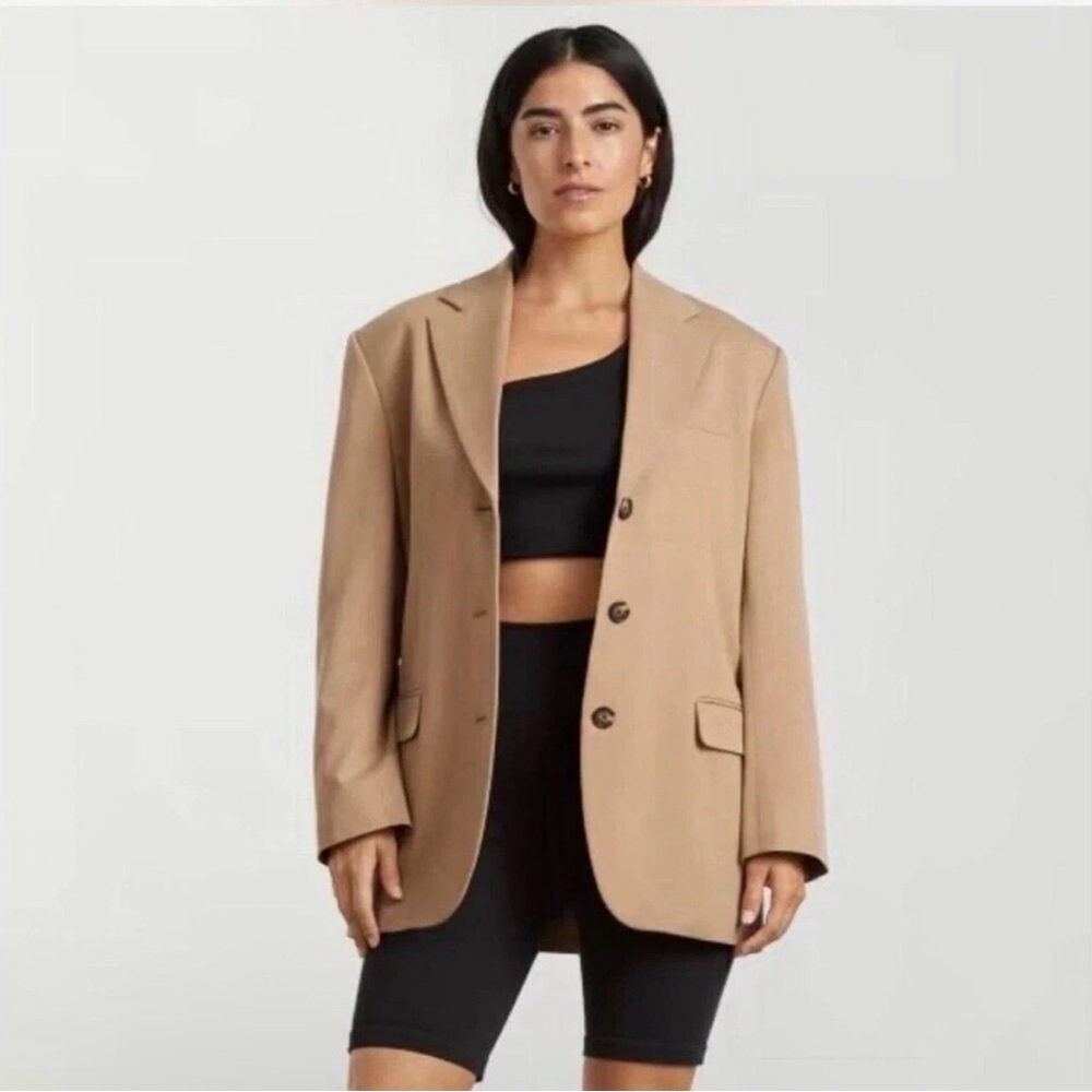 Everlane Ash Brown The 80s' Tan Blazer 10